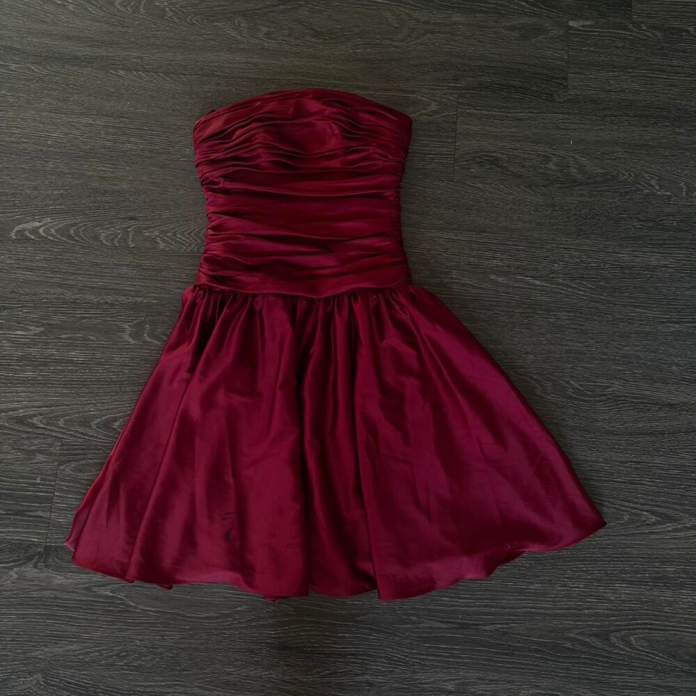 STACEES Women's Burgundy and Red Dress